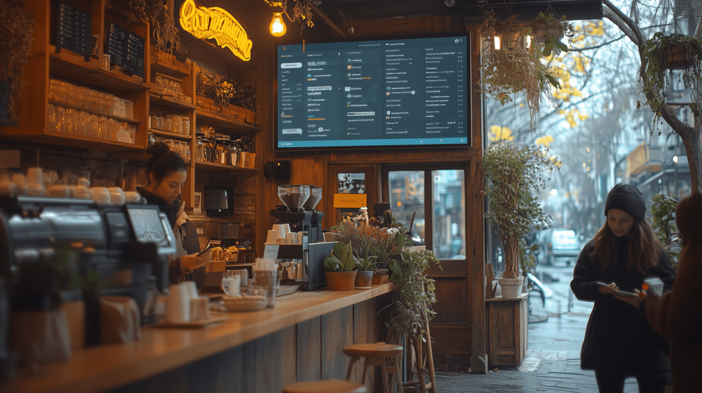 a representation of a small business store